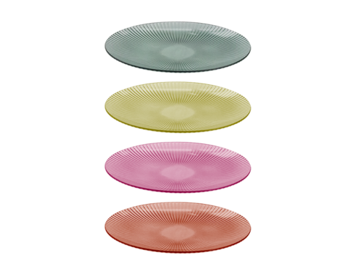 Summer Essentials Plastic Plate Ø25cm Div.Farger