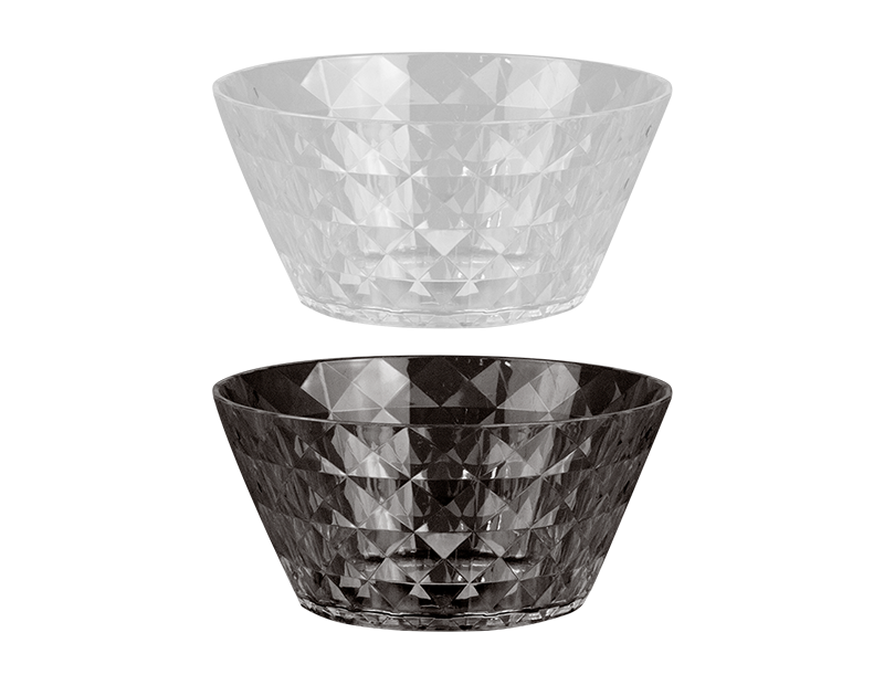 Diamond Plastic Bowl Ø15cm Div.Farger