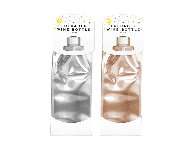 Sommer Essentials Foldable Wine Bottle 750ml Div.Farger