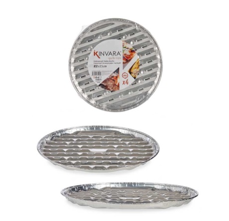 Kinvara Aluminium Grillform Ø32cm 4stk