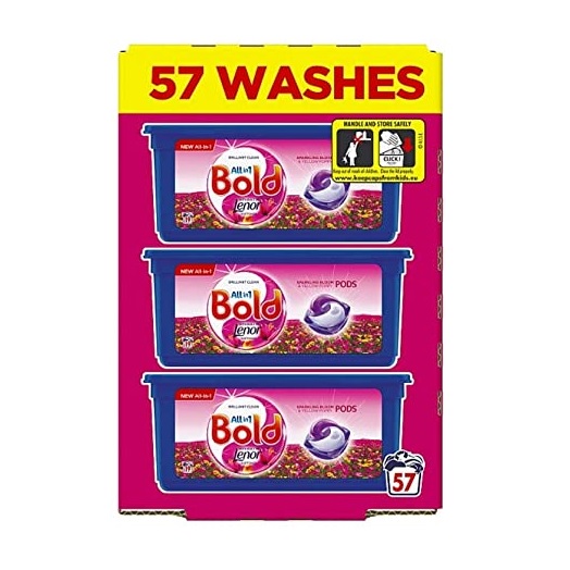 Bold All In One Sparkling Bloom Pods 3x19pk