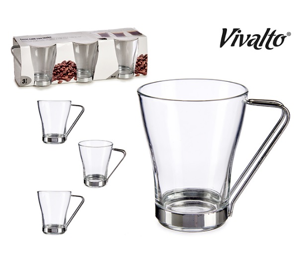 Vivalto Americano Kaffekopp 240ml 3pk