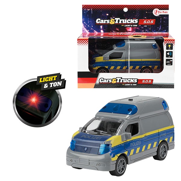 Cars&Trucks Police Van w/Light & Sound