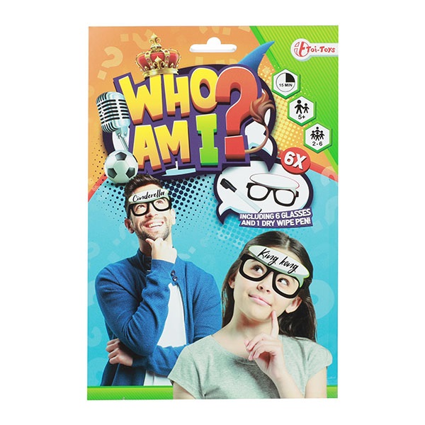 Who Am I? Game 6 Reusable Glasses