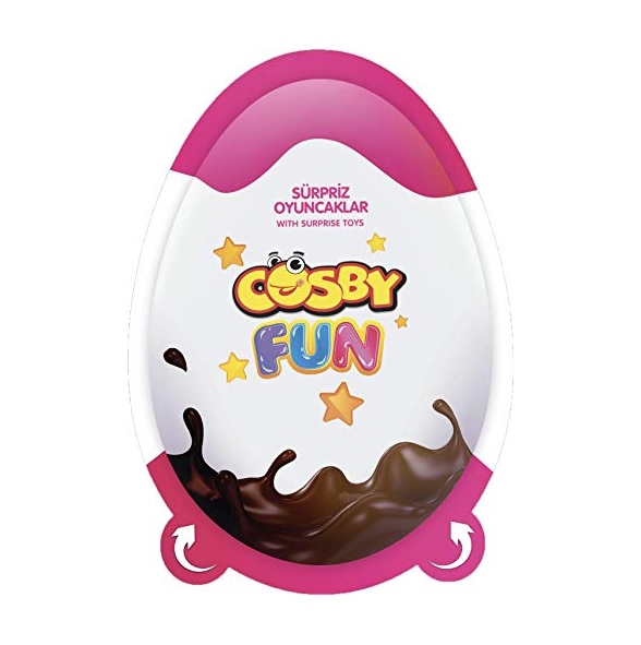 Cosby Fun Surprise Chocolate Egg Pink 20g