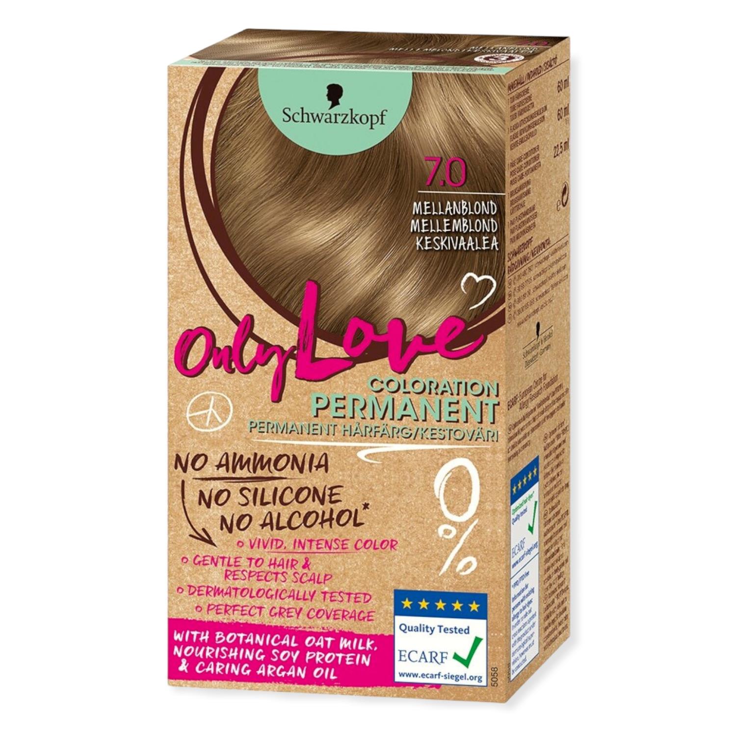 Schwarzkopf Only Love 7.0 Walnut Mousse Hair Color 142ml