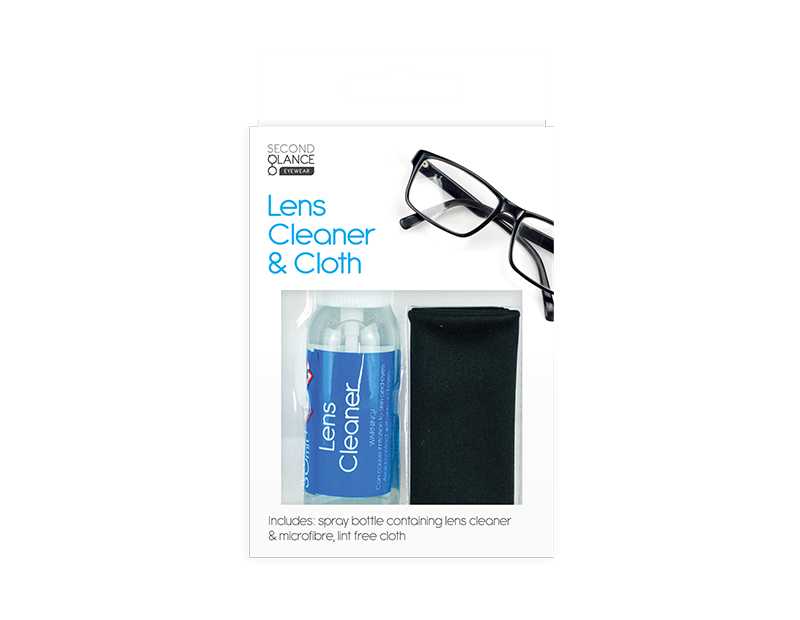 Second Glance Lens Cleaner & Cloth Set 30ml