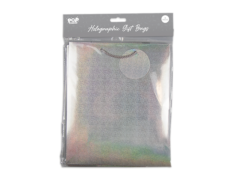 Pop Holographic Gift Bags 2pk