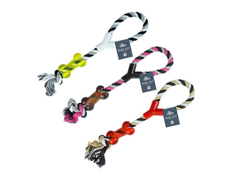 Kingdom Pull & Tug Dog Toy Div.Farger