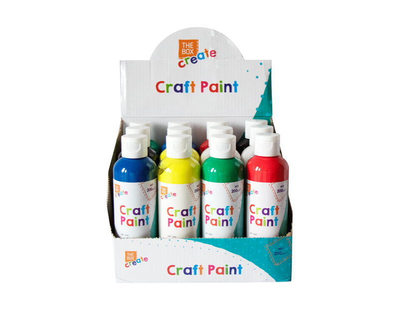 The Box Neon Craft Paint 200ml Div.Farger