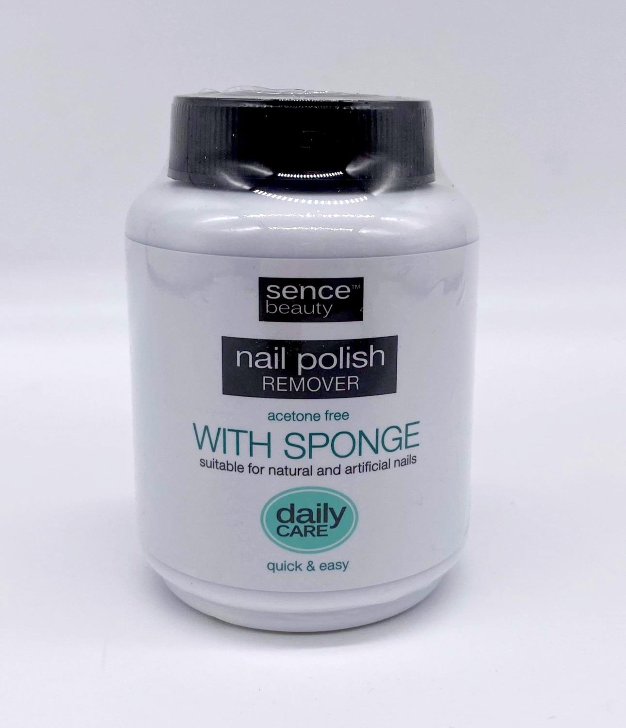 Sencebeauty Nail Polish Remover Sponge Acetone Free 75ml
