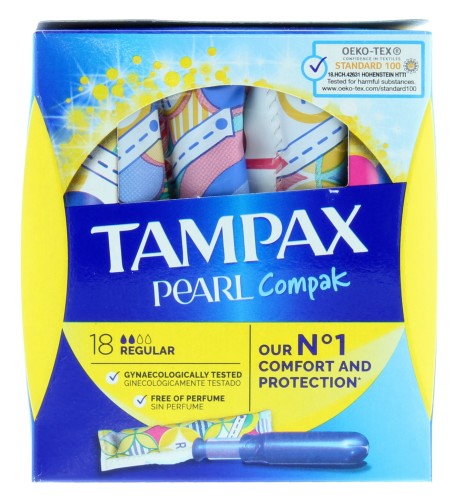 Tampax Pearl Compak Regular 18stk