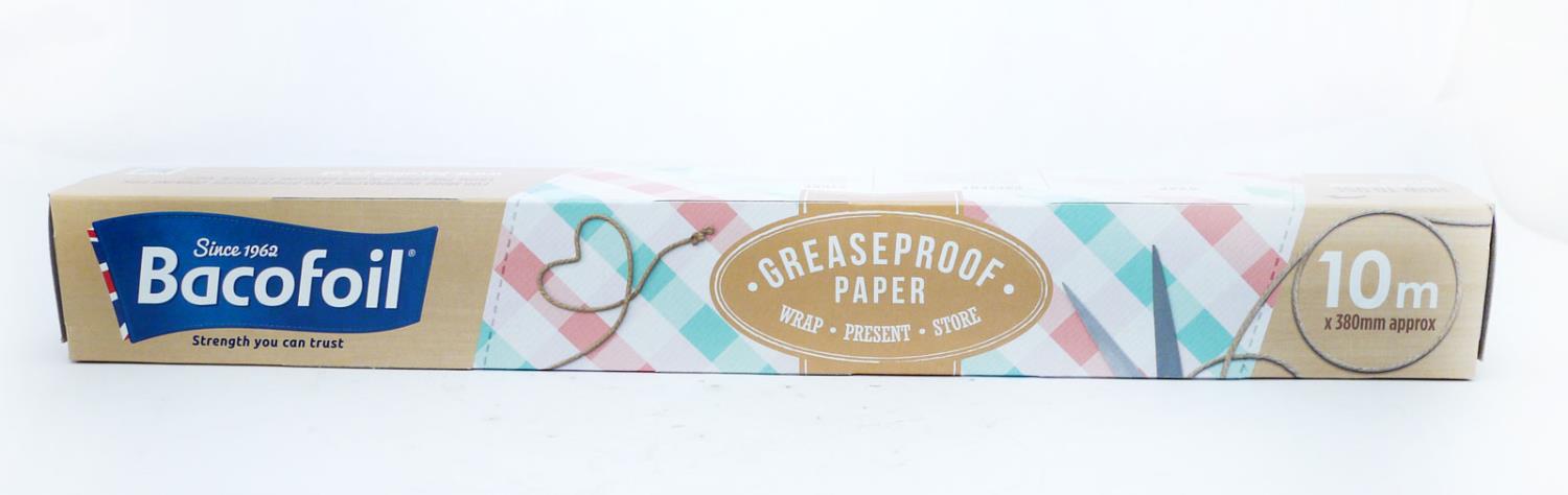 Bacofoil Greaseproof Paper 10m