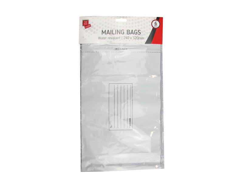 The Box Medium Mailing Bags 6pk