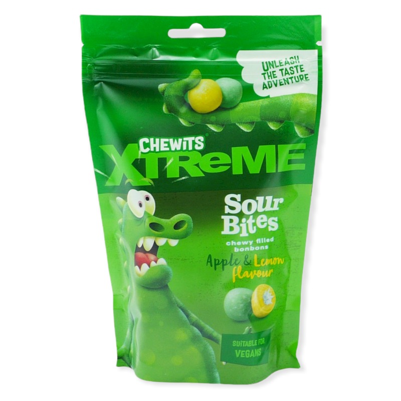 Chewits Apple & Lemon Xtreme Sour Bites 165g