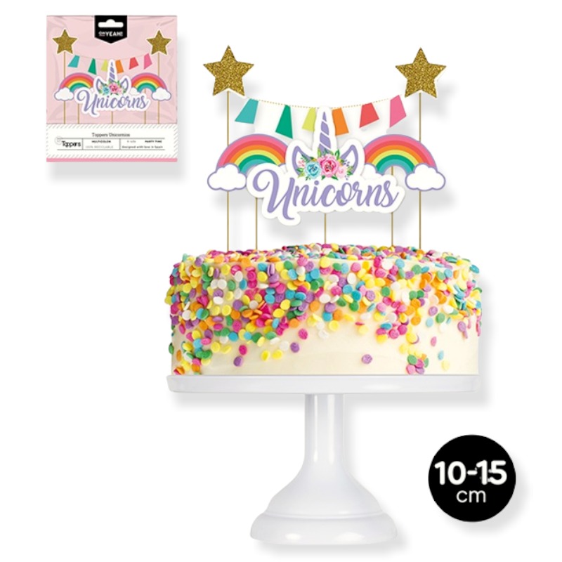 Oh Yeah! Unicorns Cake Decoration 4pk