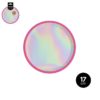 Oh Yeah! Pink Iridescent Paper Plates 17cm 10pk