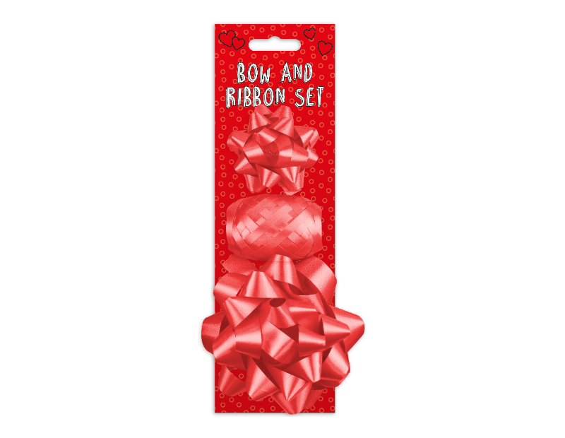 Valentines Day Red Bow & Ribbon Pack