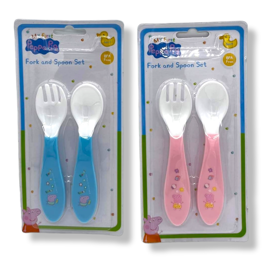 Peppa Pig My First Fork & Spoon Set Div.Farger