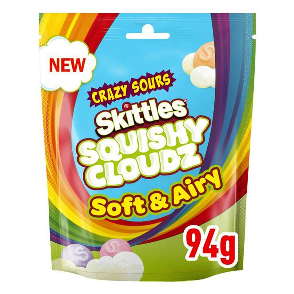 Skittles Crazy Sours Squishy Cloudz 94g