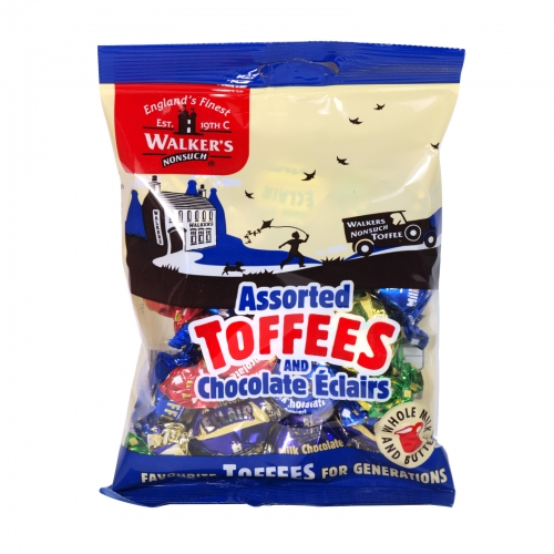 Walkers Assorted Toffees & Chocolate Eclairs 150g