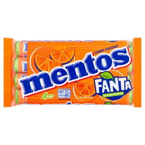 Mentos Fanta Orange 4x37,5g