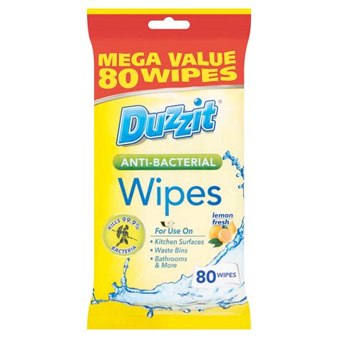 Duzzit Sitrus Anti Bacterial Wipes 80pk