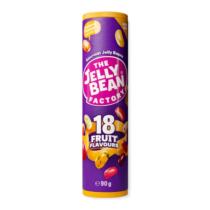 The Jelly Bean Factory 18 Fruit Flavours Tube 90g