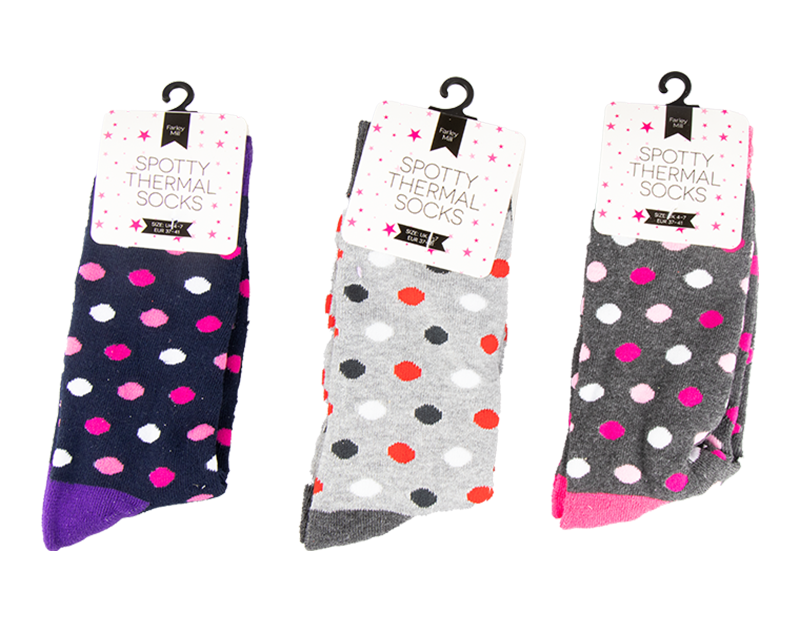 Farley Mill Spotty Thermal Socks Div.Farger