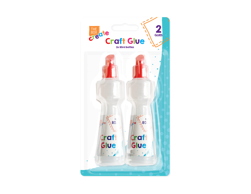 The Box Craft Glue 80ml 2pk