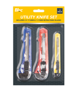 Bloc Utility Knive Set 3pk