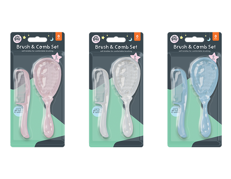 123Baby Brush & Comb Set Div.Farger