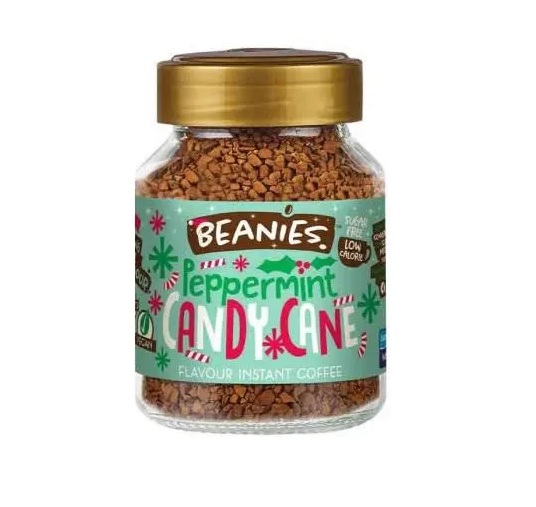 Beanies Peppermint Candy Cane Instant Coffee 50g