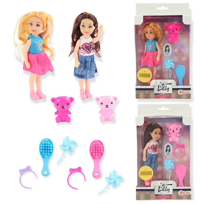 Lilly MIni Teenage Doll 14cm Div.Typer