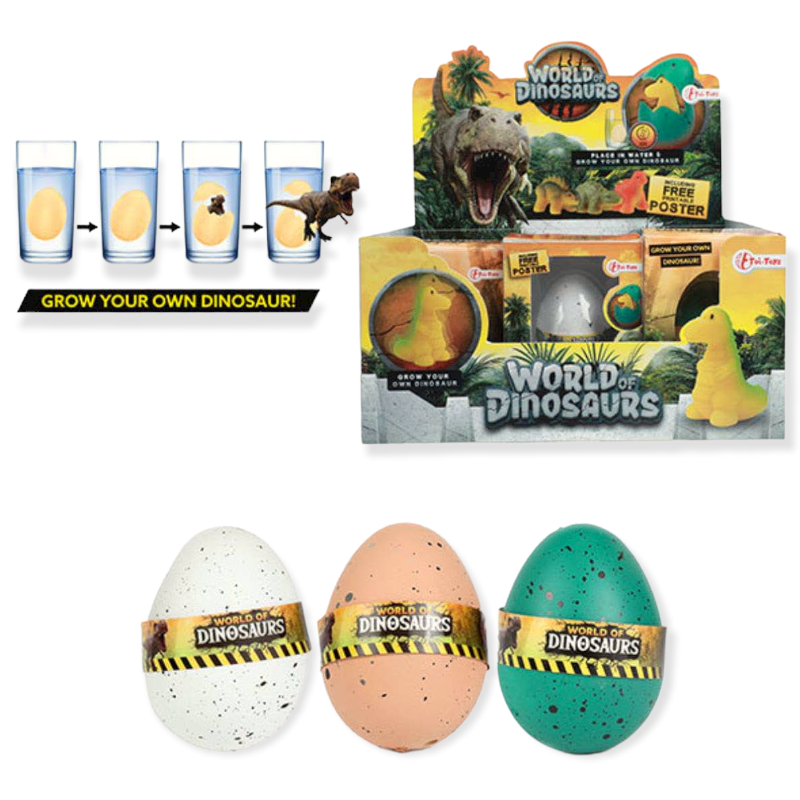 World Of Dinosaurs Surprise Hatching Egg