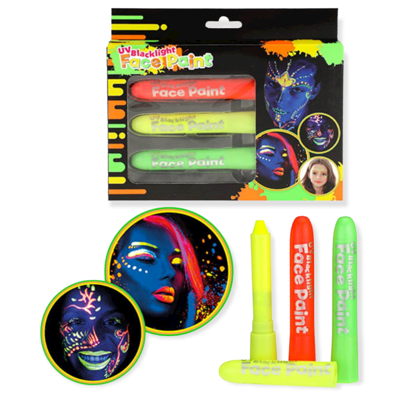Neon Face Paint 3pk