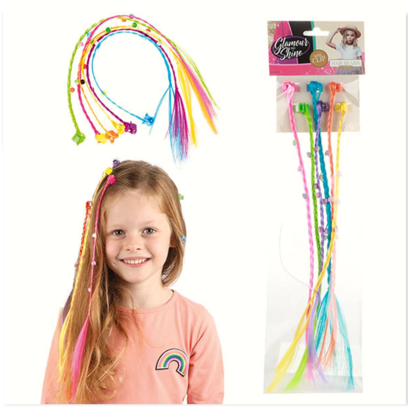 Glamour & Shine Hairclip Locks 6pk