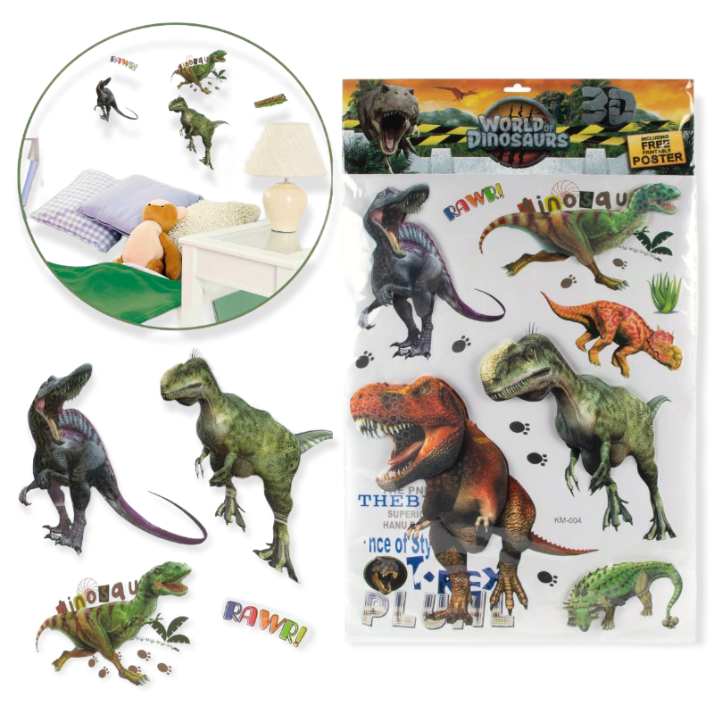 World Of Dinosaurs Wall Deco Stickers XXL