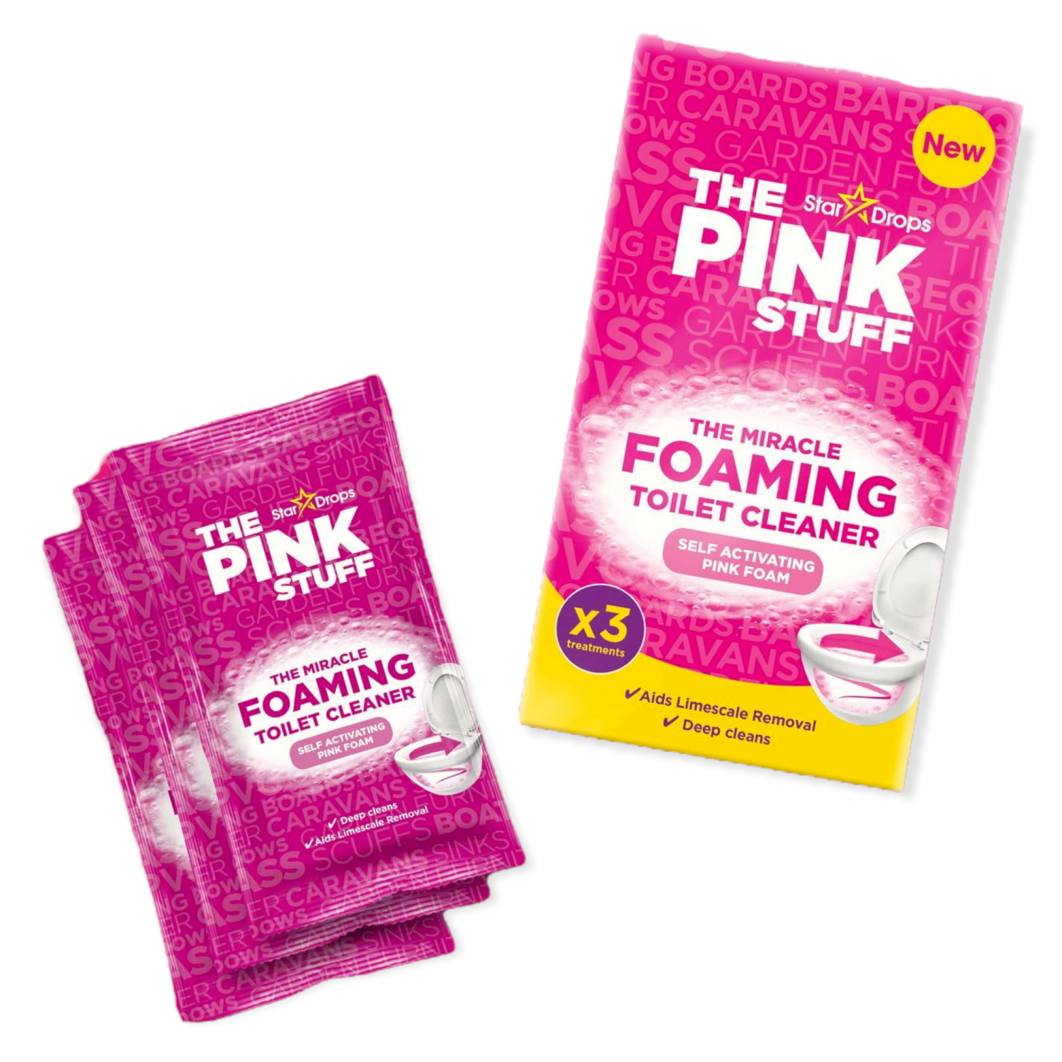 The Pink Stuff Miracle Foaming Toilet Cleaner 300g.