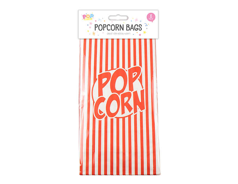 Popcorn Bags Paper 8pk