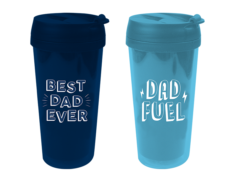 Father's Day Double Wall Travel Mug Div.Farger