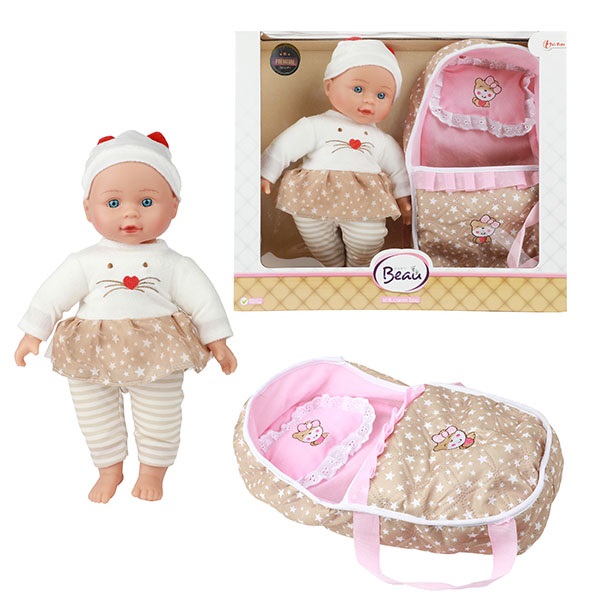 BEAU Baby Doll w/Sleepingbag 32cm