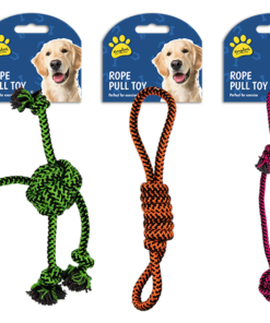 Kingdom Rope Pull Dog Toy Div.Farger