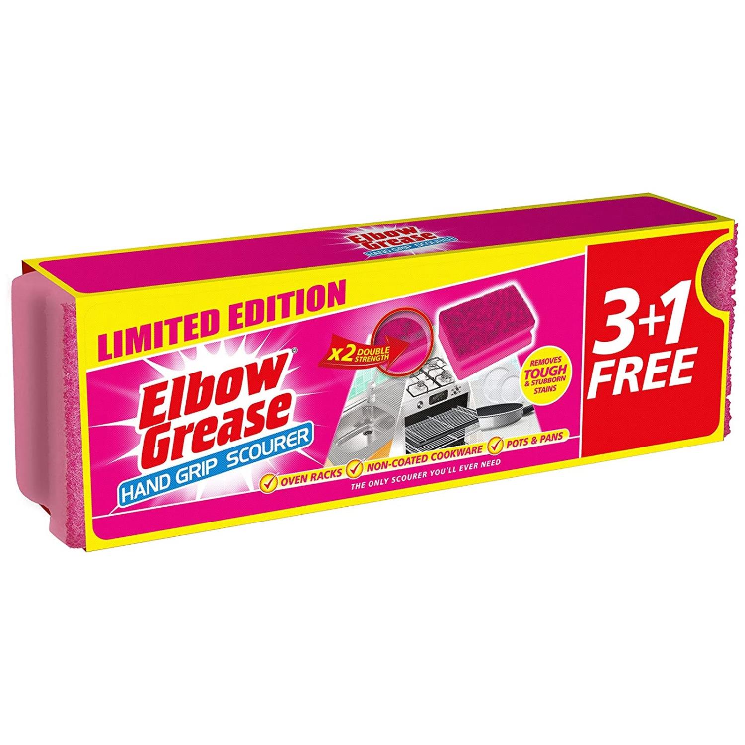 Elbow Grease Pink Scourers 4pk