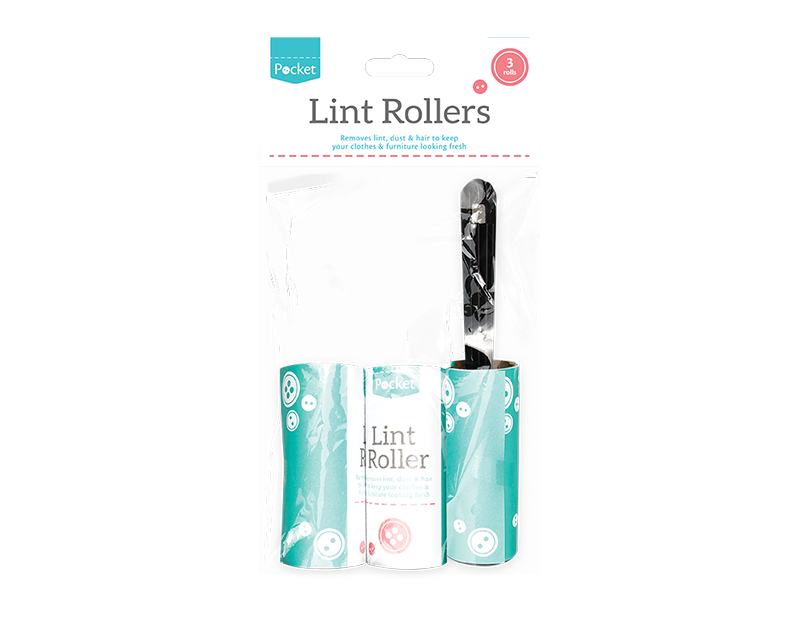 Pocket Lint Rollers 3pk