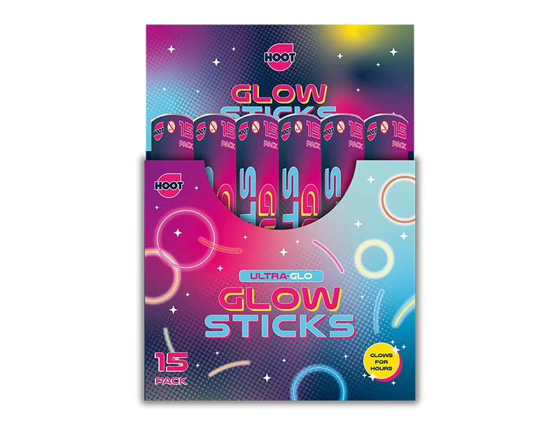 Hoot Glow Sticks 15pk