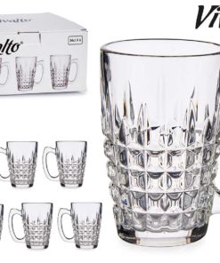 Vivalto Squares Glass Mug 340ml