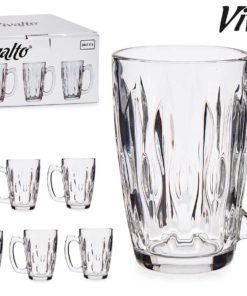 Vivalto Waves Glass Mug 340ml