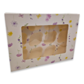Mother's Day Floral Cupcake Box f/12 Div.Farger