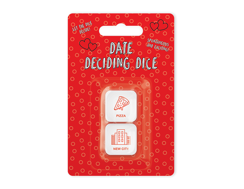 Valentine's Day Date Deciding Dice 2pk